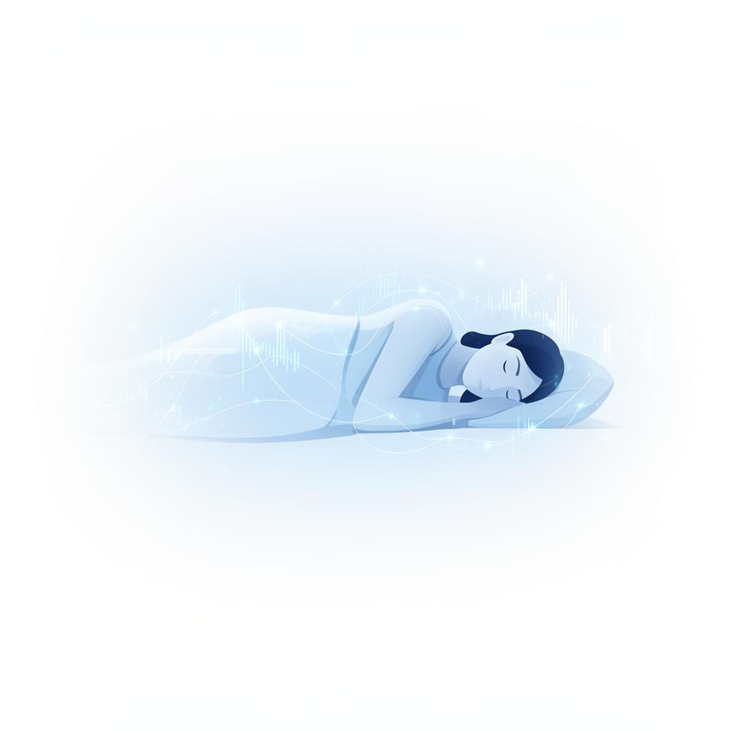 Abstract sleep biometric illustration